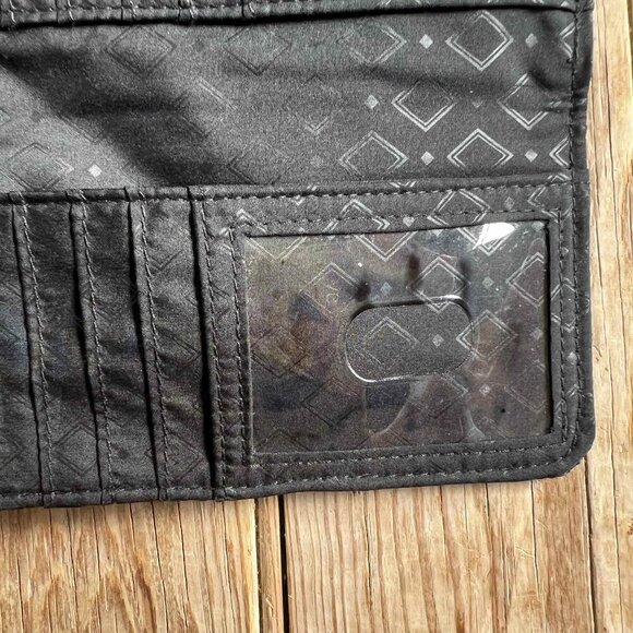 Vera Bradley Paisley Noir Trifold Wallet Snap Closure Clean Wristlet mulberryfou - Picture 13 of 14